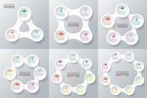 circle elements for infographic. vector