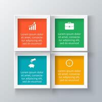 square elements for infographic. vector