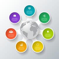 circle elements for infographic. vector