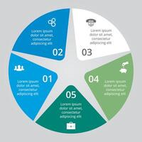 circle elements for infographic. vector