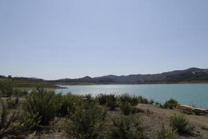 lake las mayoralas, periana, spain photo