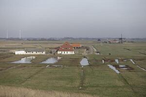 birds eye view over the Netherlands photo