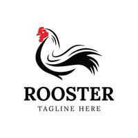 Chicken Rooster Logo Design Template. Illustration. vector