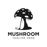 Unique Mushroom Logo Design Illustration. Suitable for Mushroom Farm Logo. vector