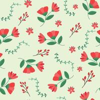 Seamless flower pattern design . Floral print for fabric. vector