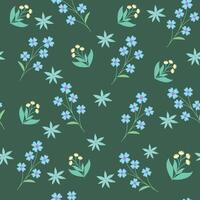 Seamless flower pattern design . Floral print for fabric. vector