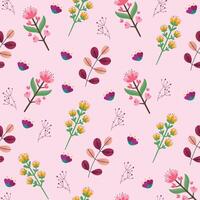 Seamless flower pattern design . Floral print for fabric. vector