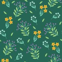 Seamless flower pattern design . Floral print for fabric. vector