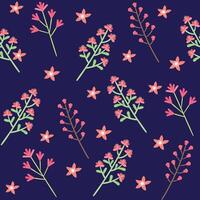 Seamless flower pattern design . Floral print for fabric. vector