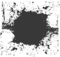 Silhouette dirty texture border black color only vector