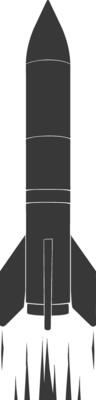 Silhouette missile black color only