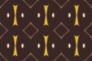 Bujara modelo sin costura australiano aborigen modelo motivo bordado, ikat bordado diseño para impresión figura tribal tinta en paño patola sari vector