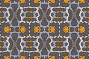 Bujara modelo sin costura Mughal arquitectura motivo bordado, ikat bordado diseño para impresión tapiz floral kimono repetir modelo cordones Español motivo vector