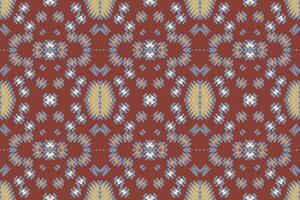 Fashion pattern Seamless Native American, Motif embroidery, Ikat embroidery Design for Print pattern vintage flower folk navajo patchwork pattern vector