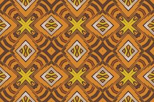 Silk fabric Patola sari Pattern Seamless Bandana print silk Motif embroidery, Ikat embroidery Design for Print Texture fabric saree sari carpet. kurta patola saree vector