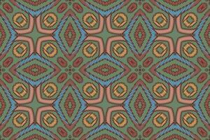 Motif folklore pattern Seamless Native American, Motif embroidery, Ikat embroidery Design for Print pattern vintage flower folk navajo patchwork pattern vector