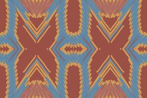 kilim modelo sin costura pañuelo impresión seda motivo bordado, ikat bordado diseño para impresión figura tribal tinta en paño patola sari vector