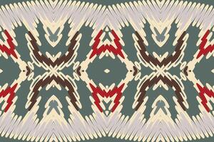 Kilim Pattern Seamless Mughal architecture Motif embroidery, Ikat embroidery Design for Print endless arabesque cloth dupatta shawl bandana print silk kurta men vector