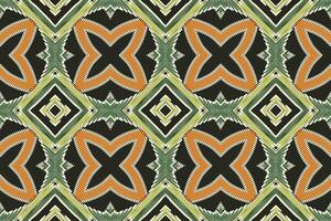 Dupatta Pattern Seamless Mughal architecture Motif embroidery, Ikat embroidery Design for Print scandinavian pattern saree ethnic nativity gypsy pattern vector