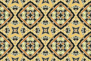 Dupatta Pattern Seamless Mughal architecture Motif embroidery, Ikat embroidery Design for Print figure tribal ink on cloth patola sari vector