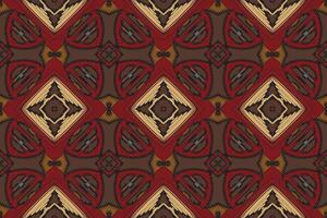 Salwar Pattern Seamless Native American, Motif embroidery, Ikat embroidery Design for Print Texture fabric saree sari carpet. kurta patola saree vector