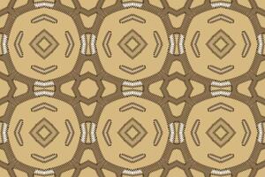 Silk fabric Patola sari Pattern Seamless Mughal architecture Motif embroidery, Ikat embroidery Design for Print pattern vintage flower folk navajo patchwork pattern vector