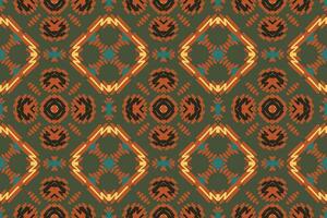 Anarkali Pattern Seamless Bandana print silk Motif embroidery, Ikat embroidery Design for Print pattern vintage flower folk navajo patchwork pattern vector
