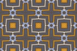 Nordic pattern Seamless Native American, Motif embroidery, Ikat embroidery Design for Print tie dyeing pillowcase sambal puri kurti mughal architecture vector