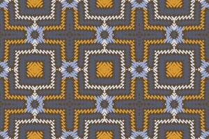 nórdico modelo sin costura nativo americano, motivo bordado, ikat bordado diseño para impresión Corbata tintura funda de almohada sambal puri curti Mughal arquitectura vector