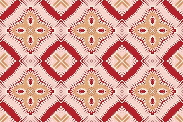Nordic pattern Seamless Bandana print silk Motif embroidery, Ikat embroidery Design for Print indonesian batik motif embroidery native american kurta mughal design