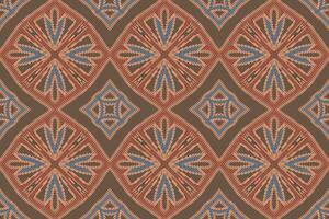 Motif folklore pattern Seamless Bandana print silk Motif embroidery, Ikat embroidery Design for Print endless arabesque cloth dupatta shawl bandana print silk kurta men vector