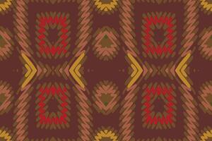Kurti Pattern Seamless Bandana print silk Motif embroidery, Ikat embroidery Design for Print tie dyeing pillowcase sambal puri kurti mughal architecture vector