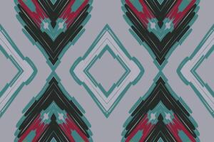 Kurti Pattern Seamless Bandana print silk Motif embroidery, Ikat embroidery Design for Print Texture fabric saree sari carpet. kurta patola saree vector