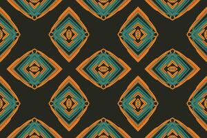 Navajo pattern Seamless Bandana print silk Motif embroidery, Ikat embroidery Design for Print scarf hijab pattern kerchief ikat Silk kurti model mughal patterns vector