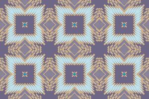 navajo modelo sin costura Mughal arquitectura motivo bordado, ikat bordado diseño para impresión tapiz floral kimono repetir modelo cordones Español motivo vector
