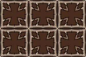 navajo modelo sin costura escandinavo modelo motivo bordado, ikat bordado diseño para impresión textura tela sari sari alfombra. kurta patola sari vector