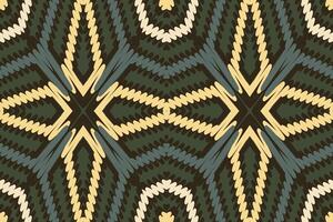 Tie dye Pattern Seamless Native American, Motif embroidery, Ikat embroidery Design for Print tie dyeing pillowcase sambal puri kurti mughal architecture vector