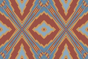 Baroque pattern Seamless Mughal architecture Motif embroidery, Ikat embroidery Design for Print pattern vintage flower folk navajo patchwork pattern vector