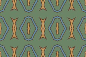 Dupatta pattern Seamless Mughal architecture Motif embroidery, Ikat embroidery Design for Print pattern vintage flower folk navajo patchwork pattern vector