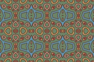Dupatta pattern Seamless Mughal architecture Motif embroidery, Ikat embroidery Design for Print figure tribal ink on cloth patola sari vector