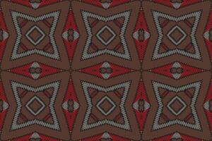 Motif folklore pattern Seamless Scandinavian pattern Motif embroidery, Ikat embroidery Design for Print Texture fabric saree sari carpet. kurta patola saree vector