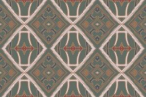 antiguo patrones sin costura pañuelo impresión seda motivo bordado, ikat bordado diseño para impresión Corbata tintura funda de almohada sambal puri curti Mughal arquitectura vector