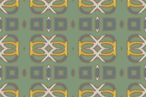 antiguo patrones sin costura australiano aborigen modelo motivo bordado, ikat bordado diseño para impresión modelo Clásico flor gente navajo labor de retazos modelo vector