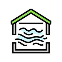 natural ventilation color icon illustration vector