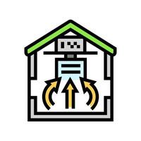 return air ventilation color icon illustration vector