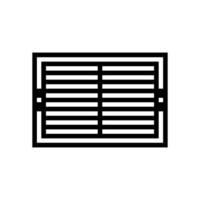 ventilation grille glyph icon illustration vector