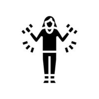 yoga elderly leisure glyph icon illustration vector