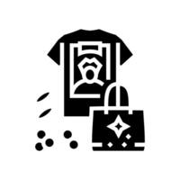 fan merchandise otaku glyph icon illustration vector