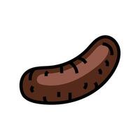 blood sausage meat color icon illustration vector