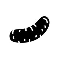 blood sausage meat glyph icon illustration vector